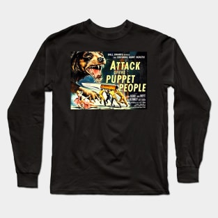 Classic Science Fiction Lobby Card - Attack of the Puppet People Long Sleeve T-Shirt